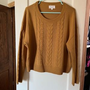 Cable knit sweater